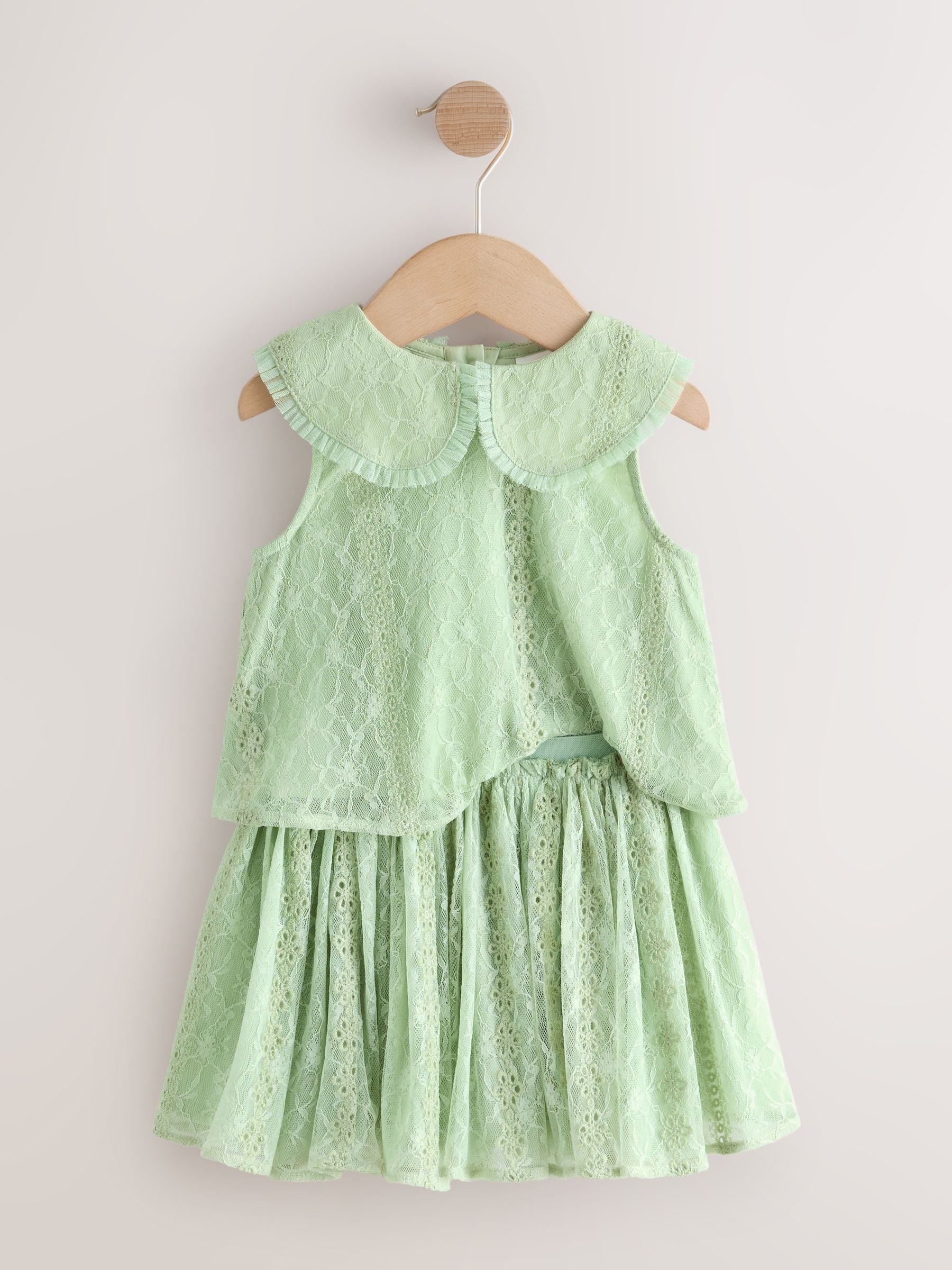 Mint Lace Top & Skirt Set (3mths-7yrs) image 6