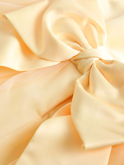 Yellow Flower Girl Bow Dress (3-12yrs) image 6