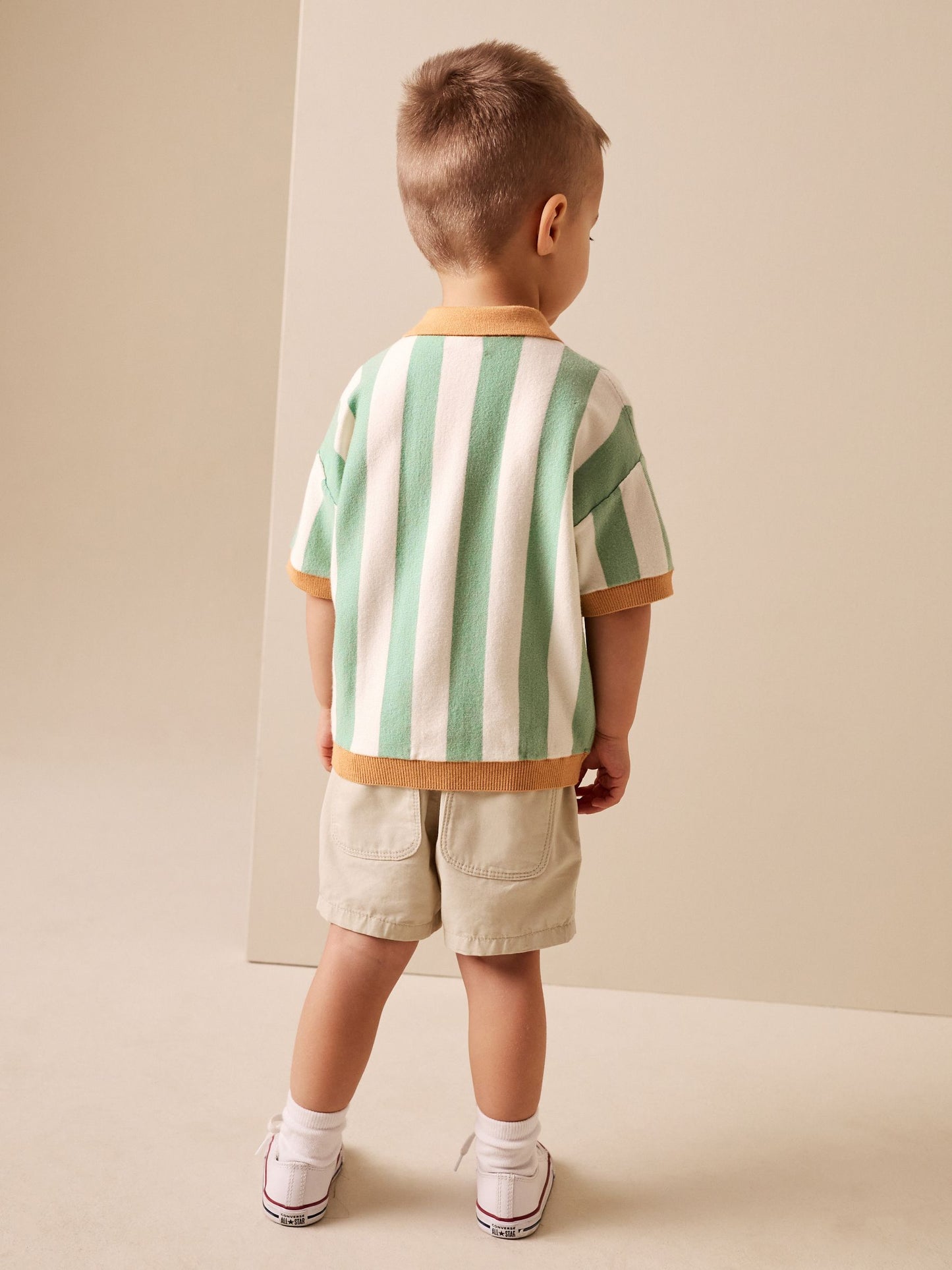 Dsiney Kidz - Striped Character Button Neck Knitted Polo Shirt (3mths-7yrs) image 3