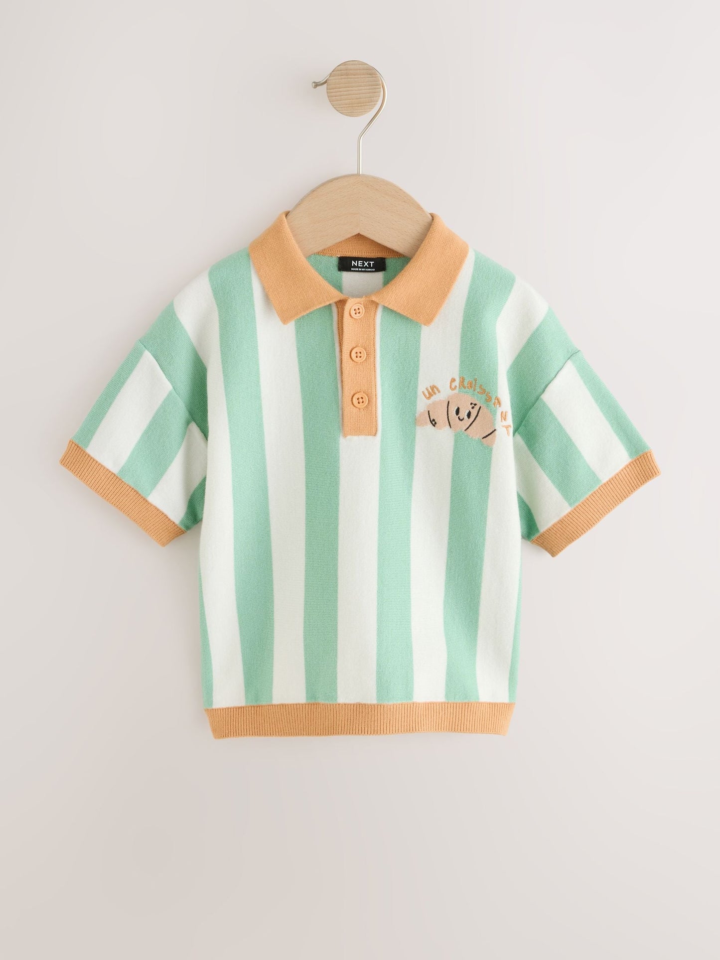 Dsiney Kidz - Striped Character Button Neck Knitted Polo Shirt (3mths-7yrs) image 5