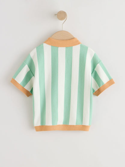 Dsiney Kidz - Striped Character Button Neck Knitted Polo Shirt (3mths-7yrs) image 6