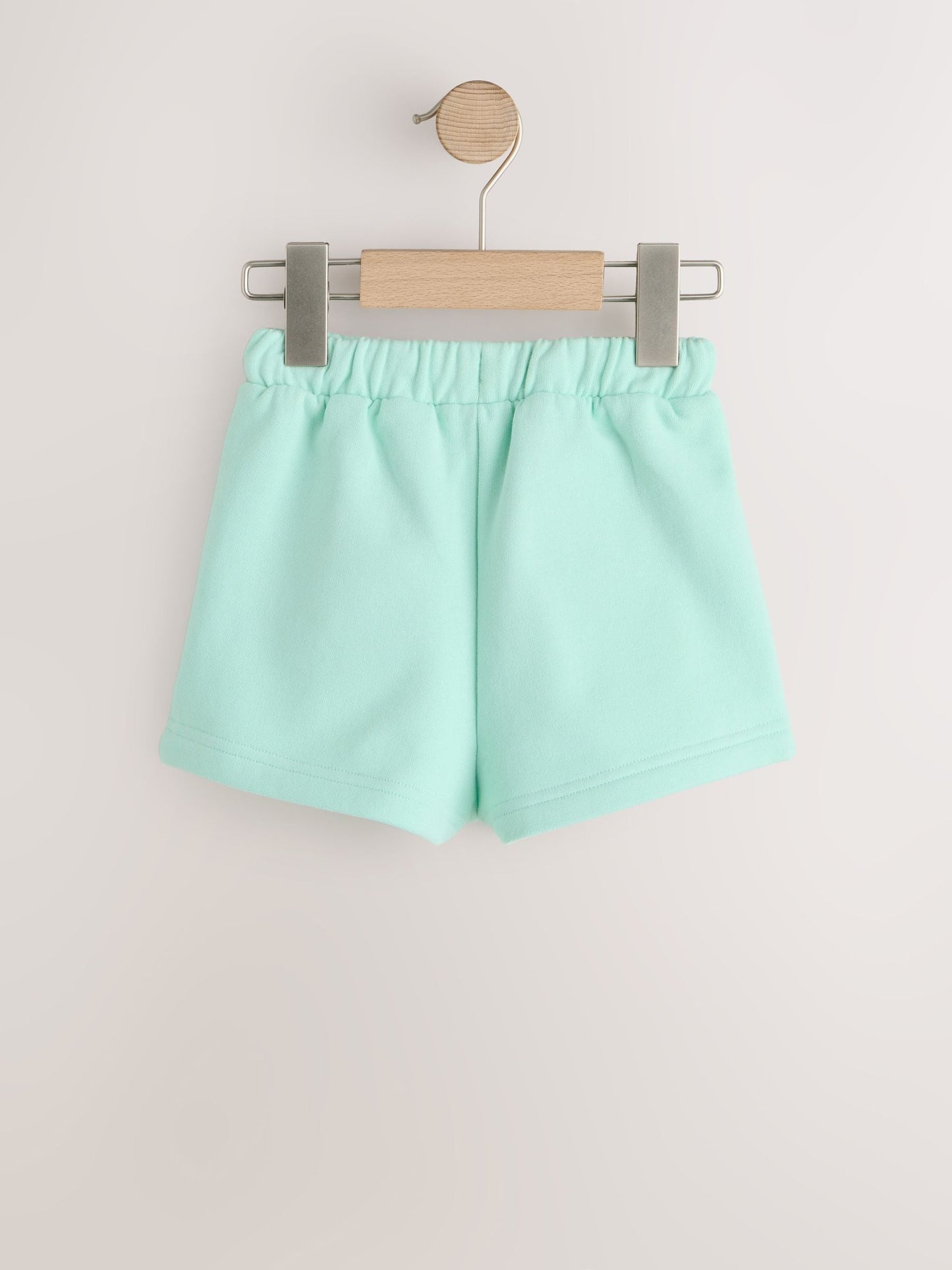 Mint Green Plain Sweat Shorts (3mths-7yrs) image 6