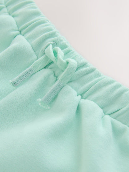 Mint Green Plain Sweat Shorts (3mths-7yrs) image 7