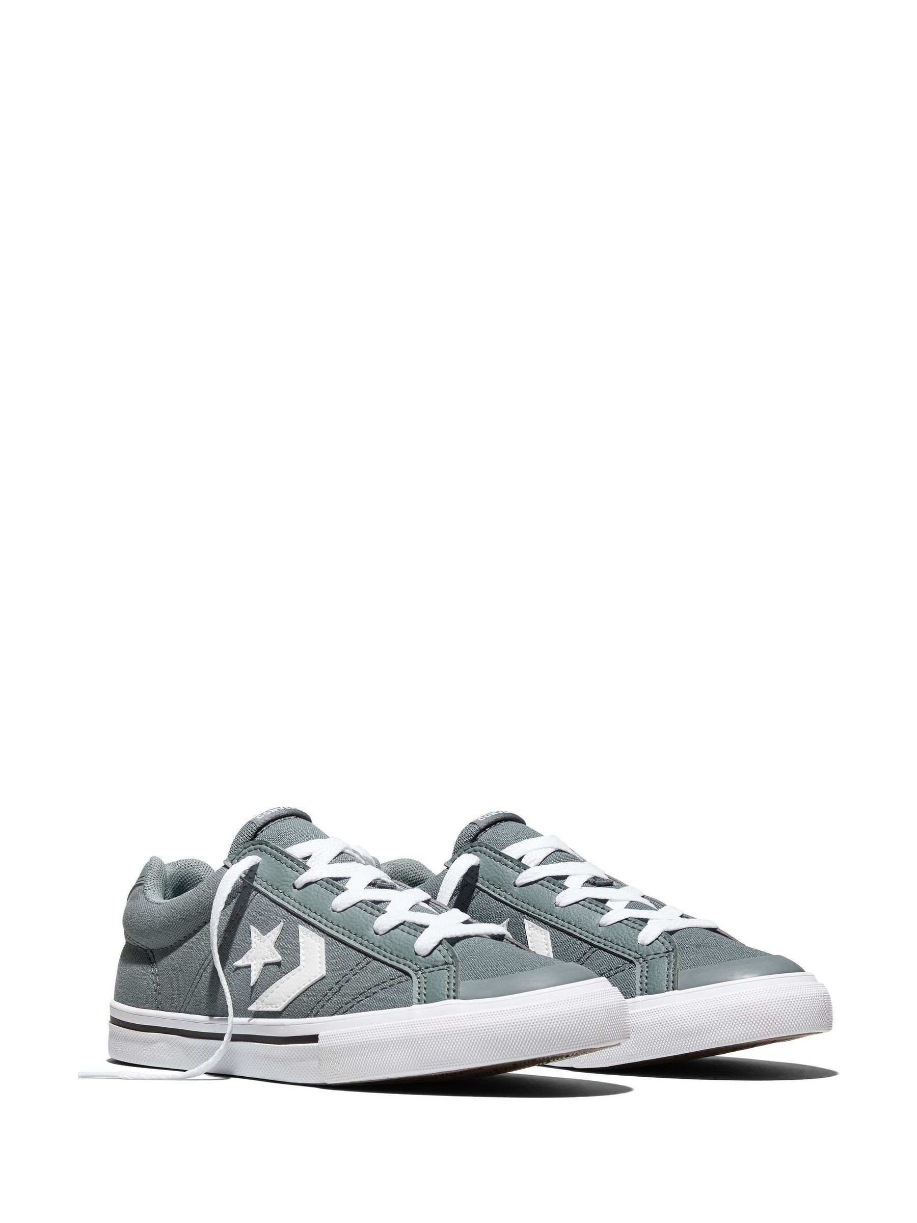Converse Grey/White Sport Casual Low Trainers image 4