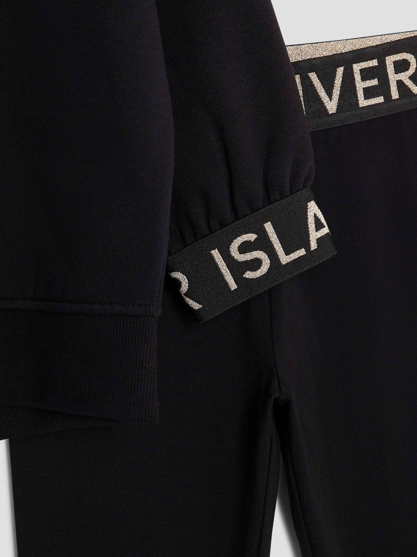 Dsiney Kidz - River Island Black Split Back Top and Leggings Set image 4