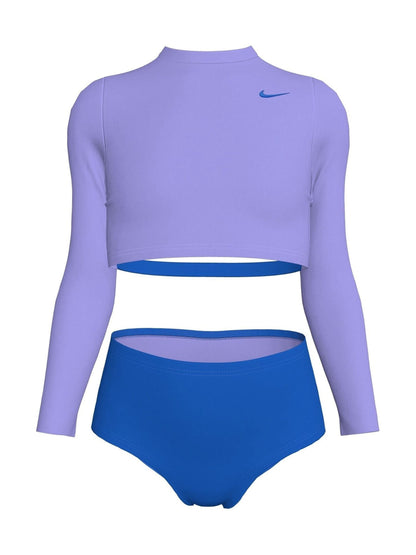 Dsiney Kidz - Nike Purple Colour Block Long Sleeve Bikini Set image 5
