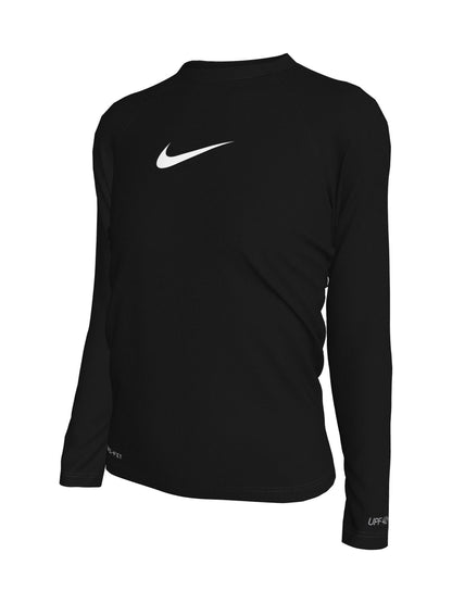 Dsiney Kidz - Nike Black Sun Safe Essentials Long Sleeve Rash Vest image 3