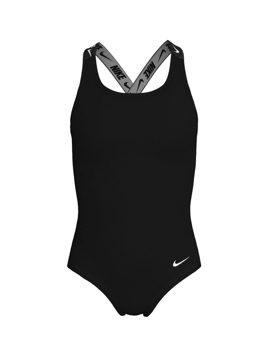 Dsiney Kidz - Nike Black Logo Tape Crossback One Piece Swimsuit image 1