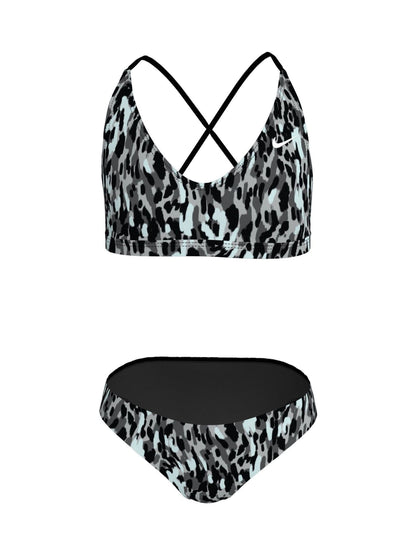 Dsiney Kidz - Nike Black Animal Print Lace Up Bikini Set image 5