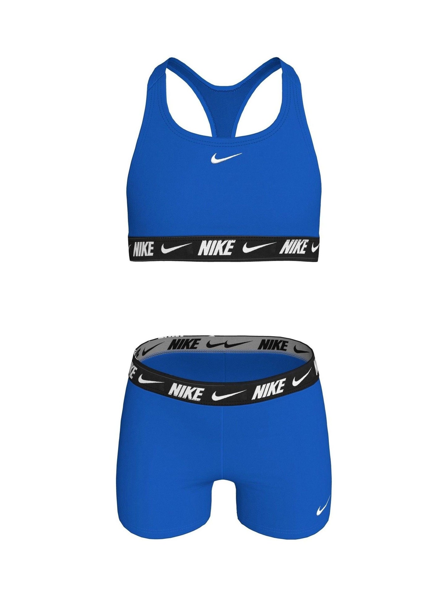 Dsiney Kidz - Nike Blue Logo Tape Racerback Bikini Shorts Set image 4