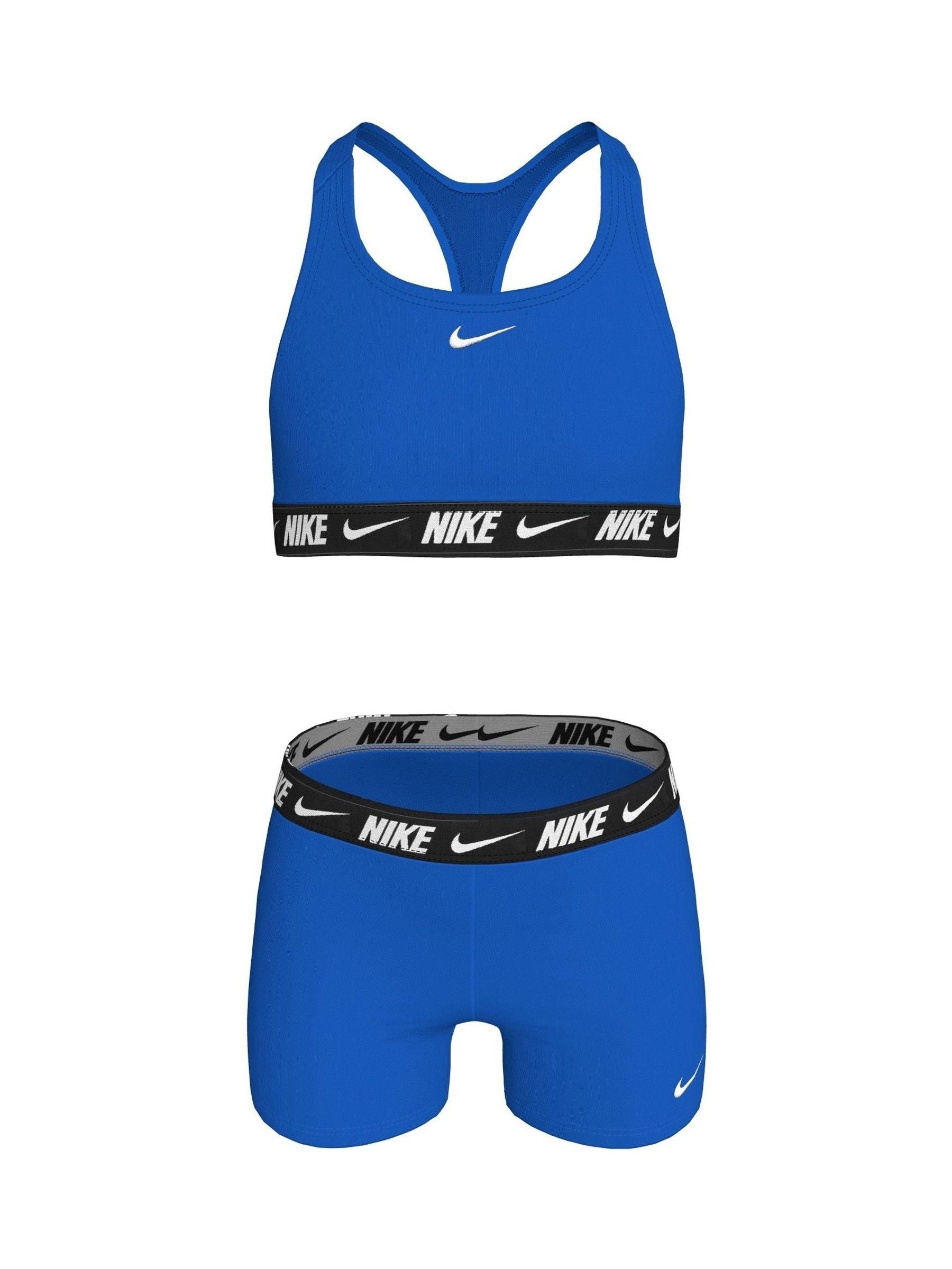 Dsiney Kidz - Nike Blue Logo Tape Racerback Bikini Shorts Set image 4