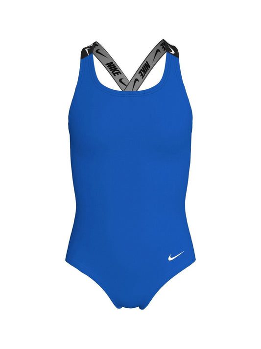 Dsiney Kidz - Nike Blue Logo Tape Crossback One Piece Swimsuit image 1