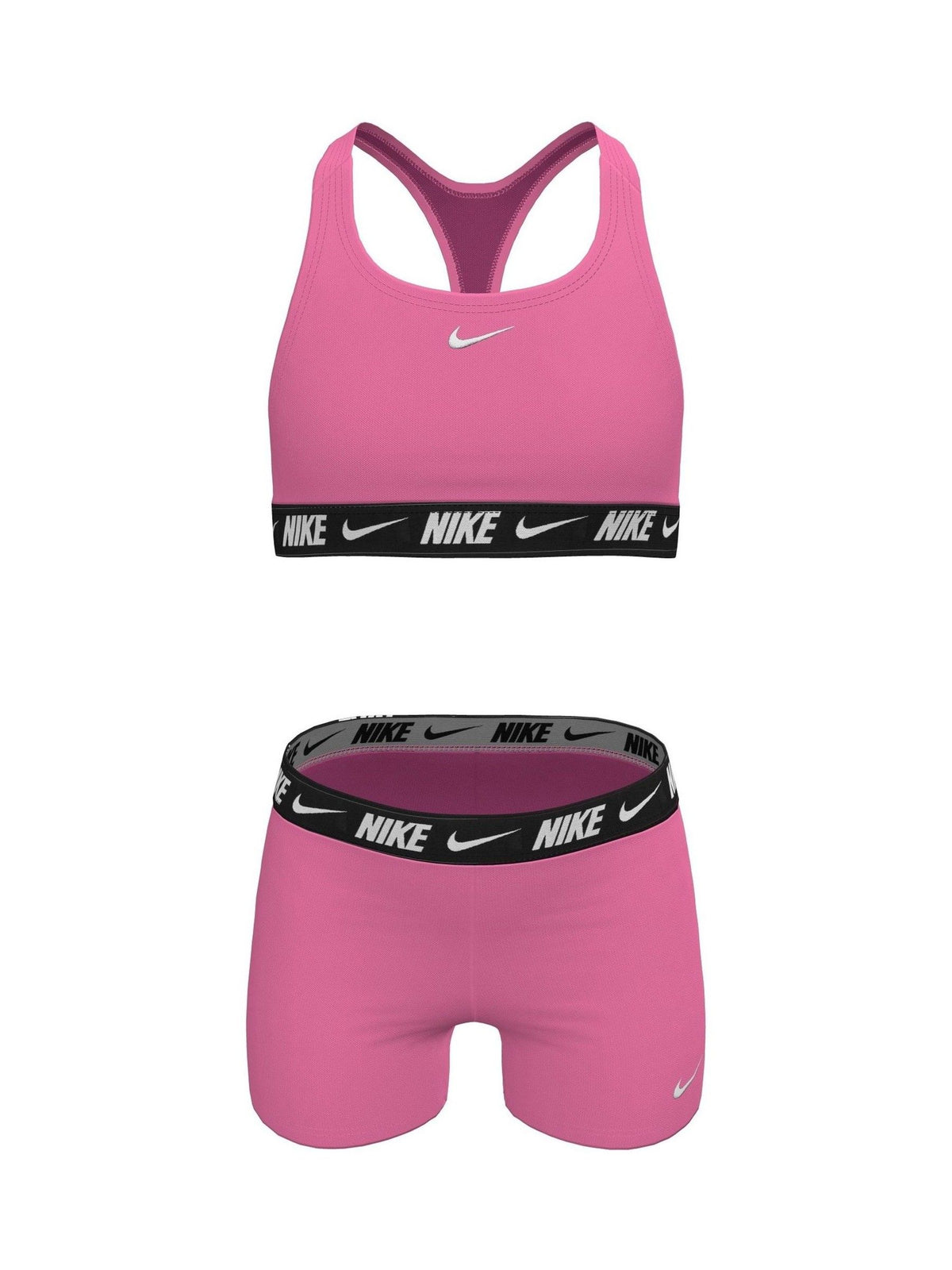 Dsiney Kidz - Nike Pink Logo Tape Racerback Bikini Shorts Set image 3