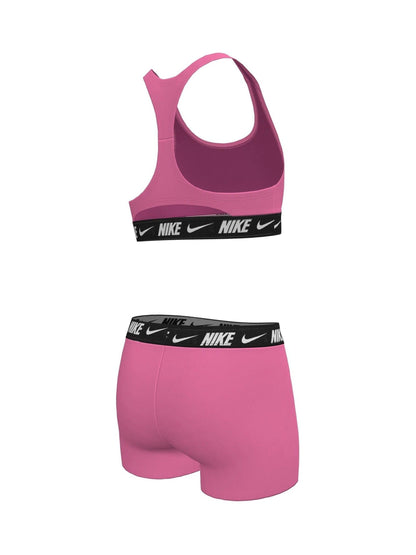 Dsiney Kidz - Nike Pink Logo Tape Racerback Bikini Shorts Set image 4