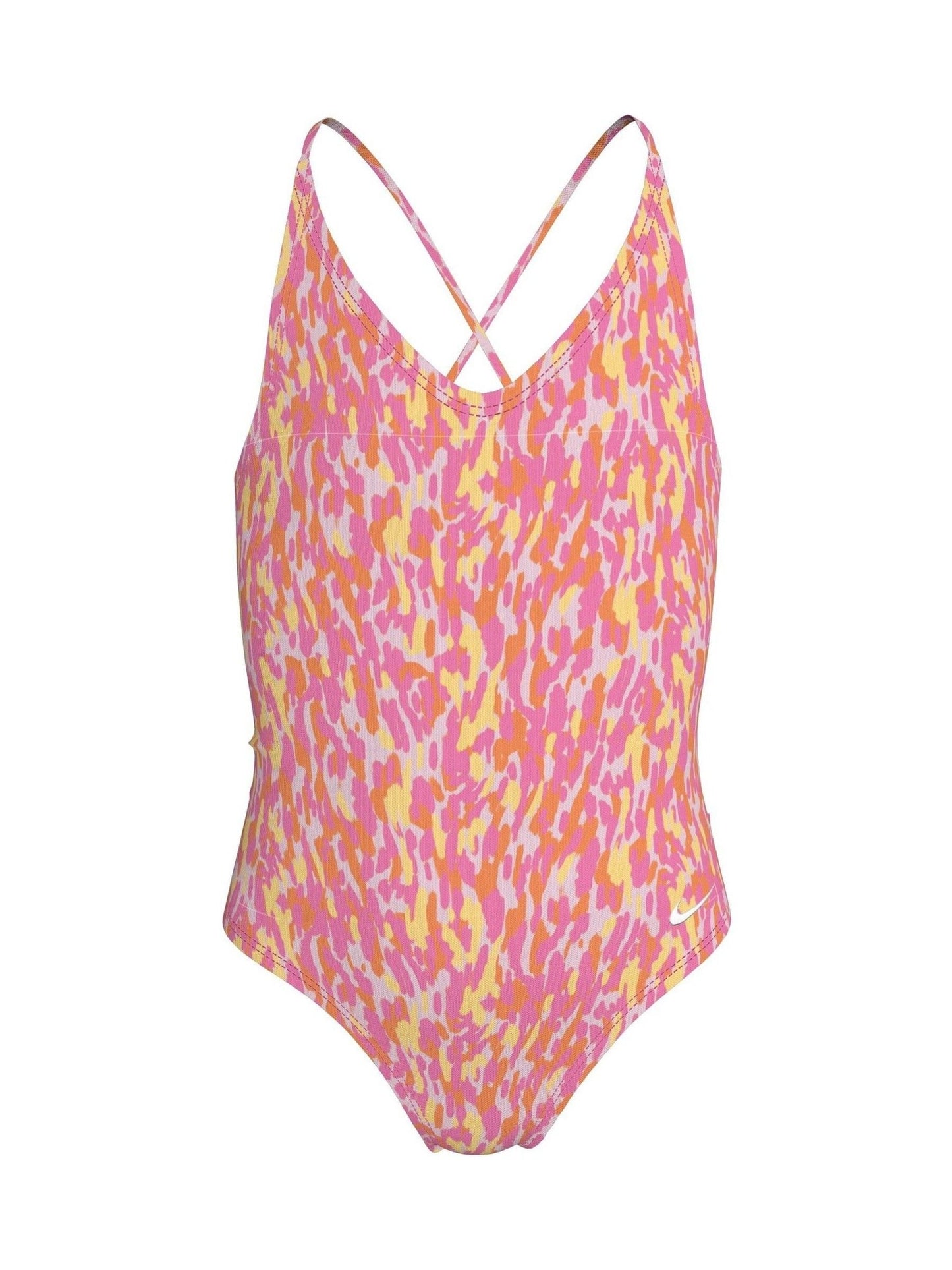 Dsiney Kidz - Nike Pink Animal Print Lace Up One Piece Swimsuit image 1