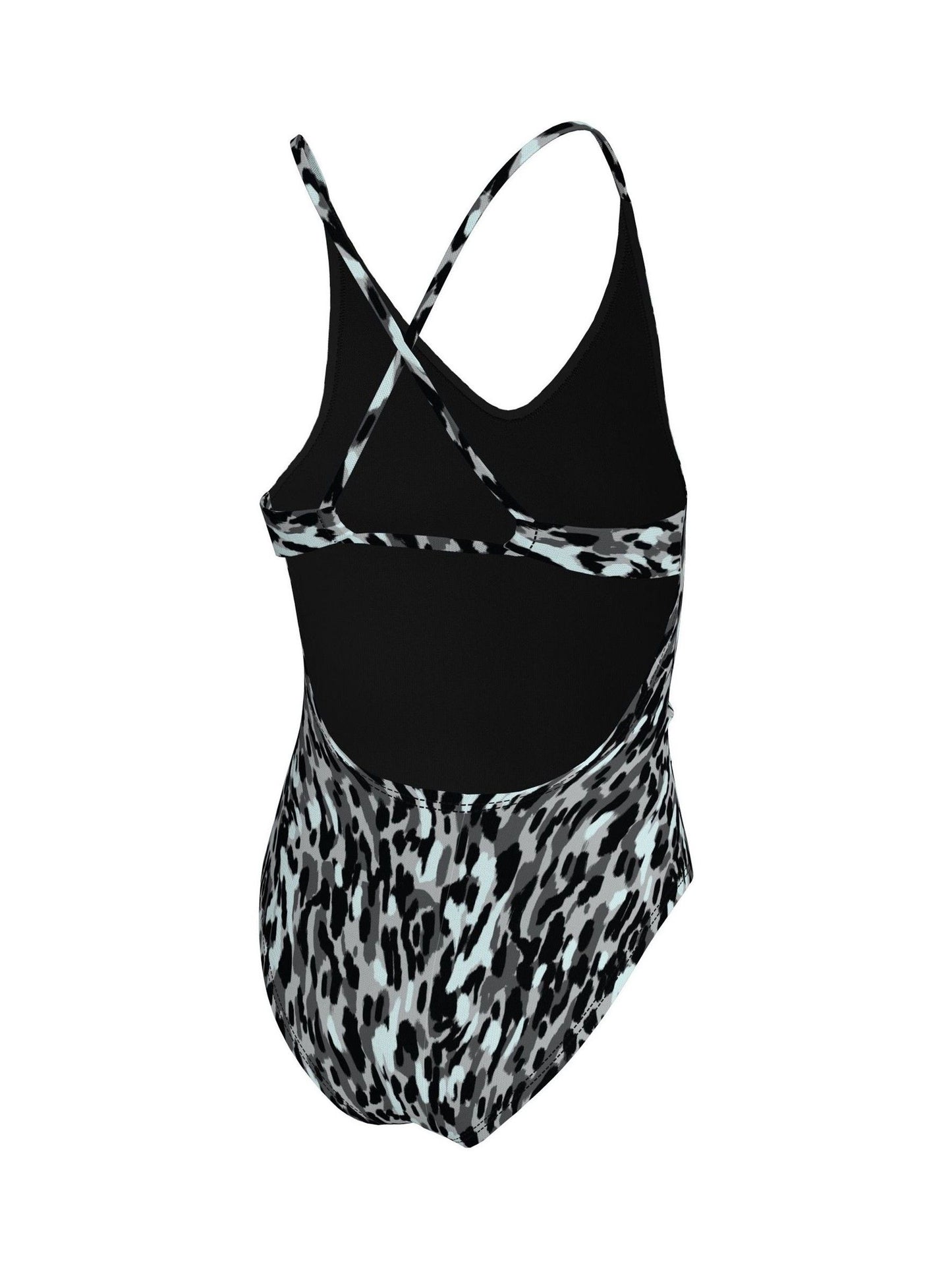 Dsiney Kidz - Nike Black Animal Print Lace Up One Piece Swimsuit image 2