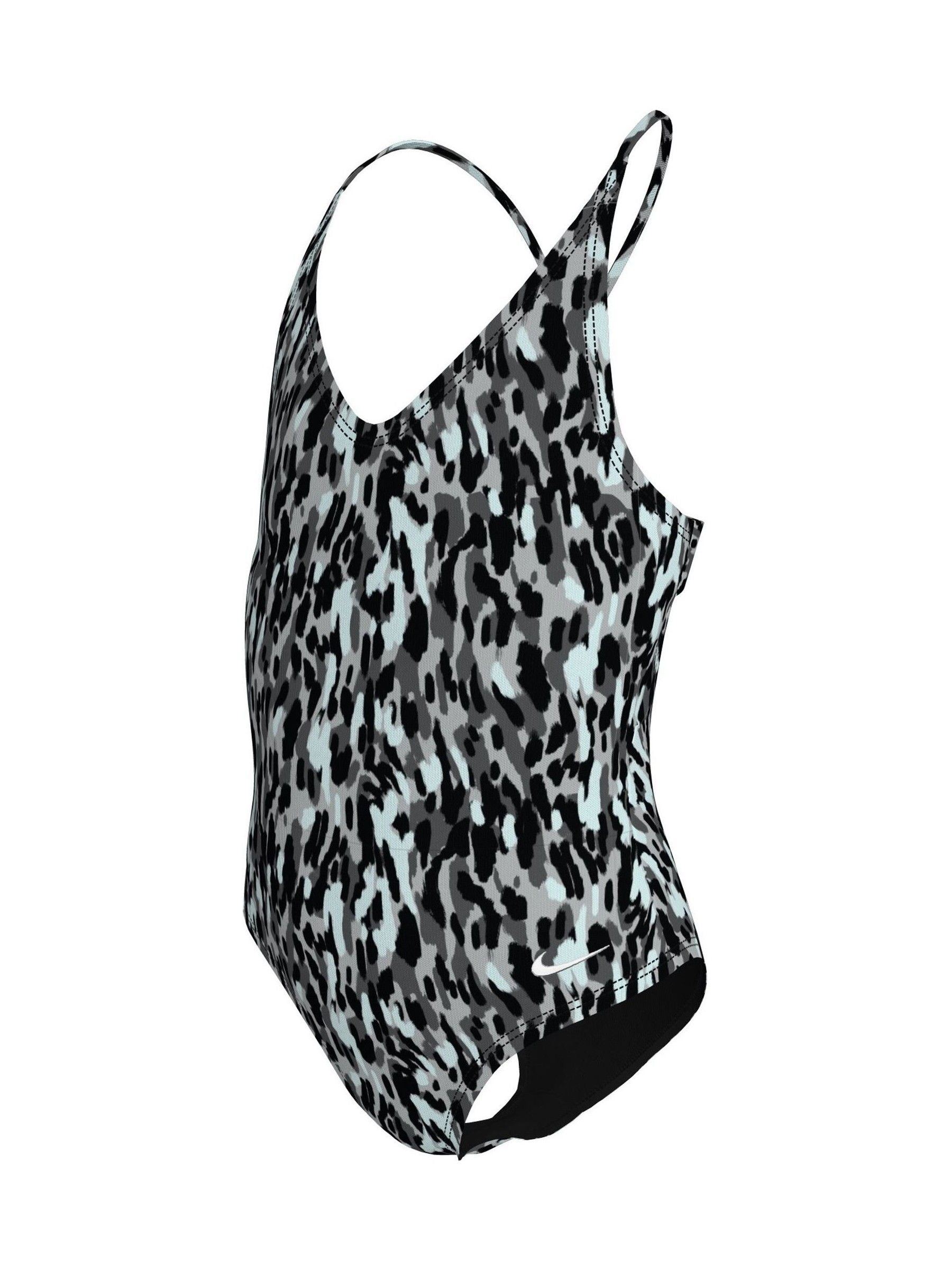 Dsiney Kidz - Nike Black Animal Print Lace Up One Piece Swimsuit image 3