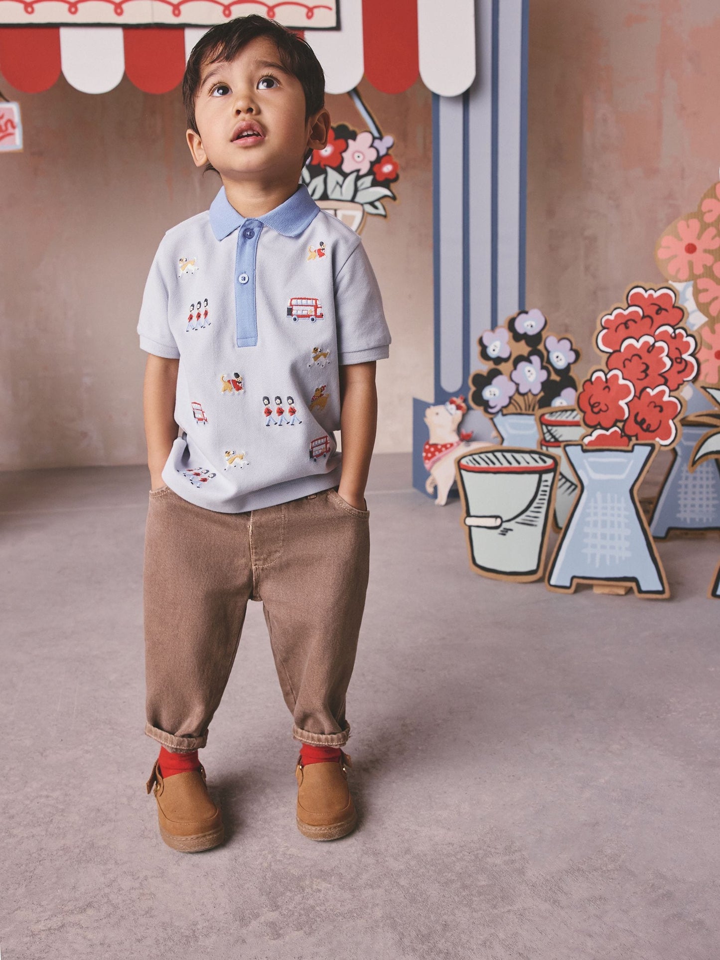 Dsiney Kidz - Blue London Embroideries Cath Kidston Polo Shirt (3mths-7yrs) image 1