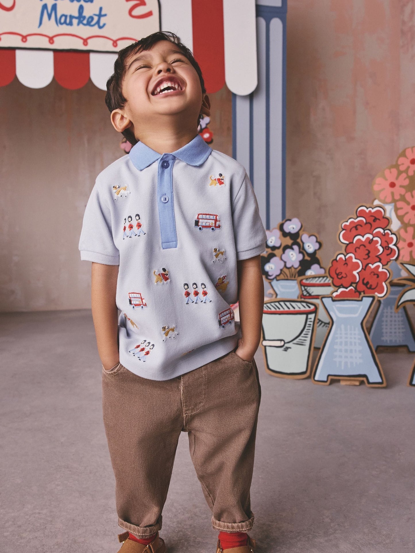 Dsiney Kidz - Blue London Embroideries Cath Kidston Polo Shirt (3mths-7yrs) image 2