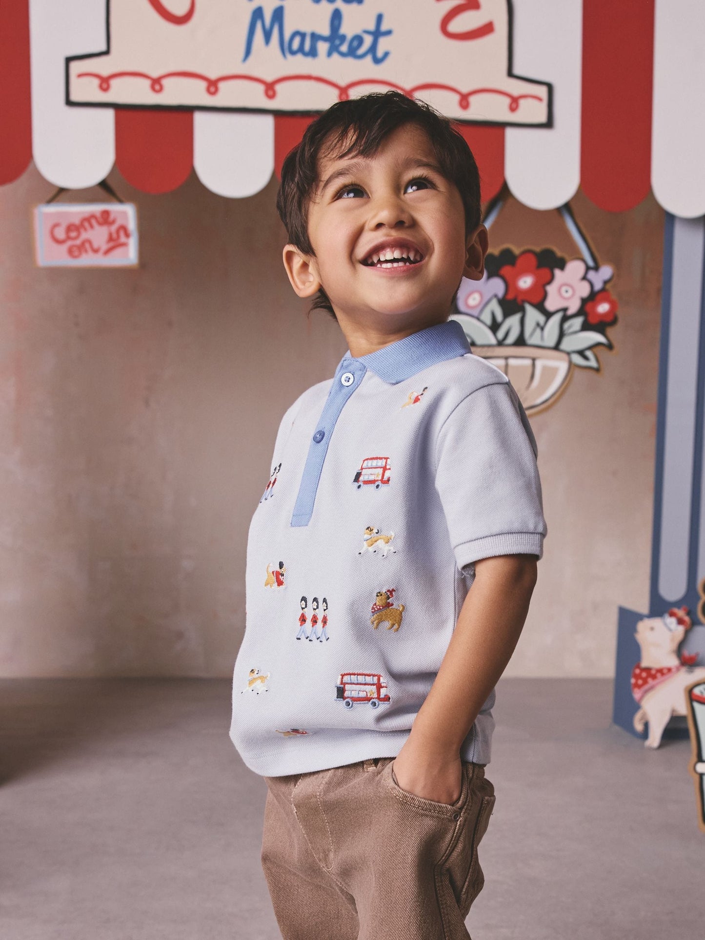 Dsiney Kidz - Blue London Embroideries Cath Kidston Polo Shirt (3mths-7yrs) image 3