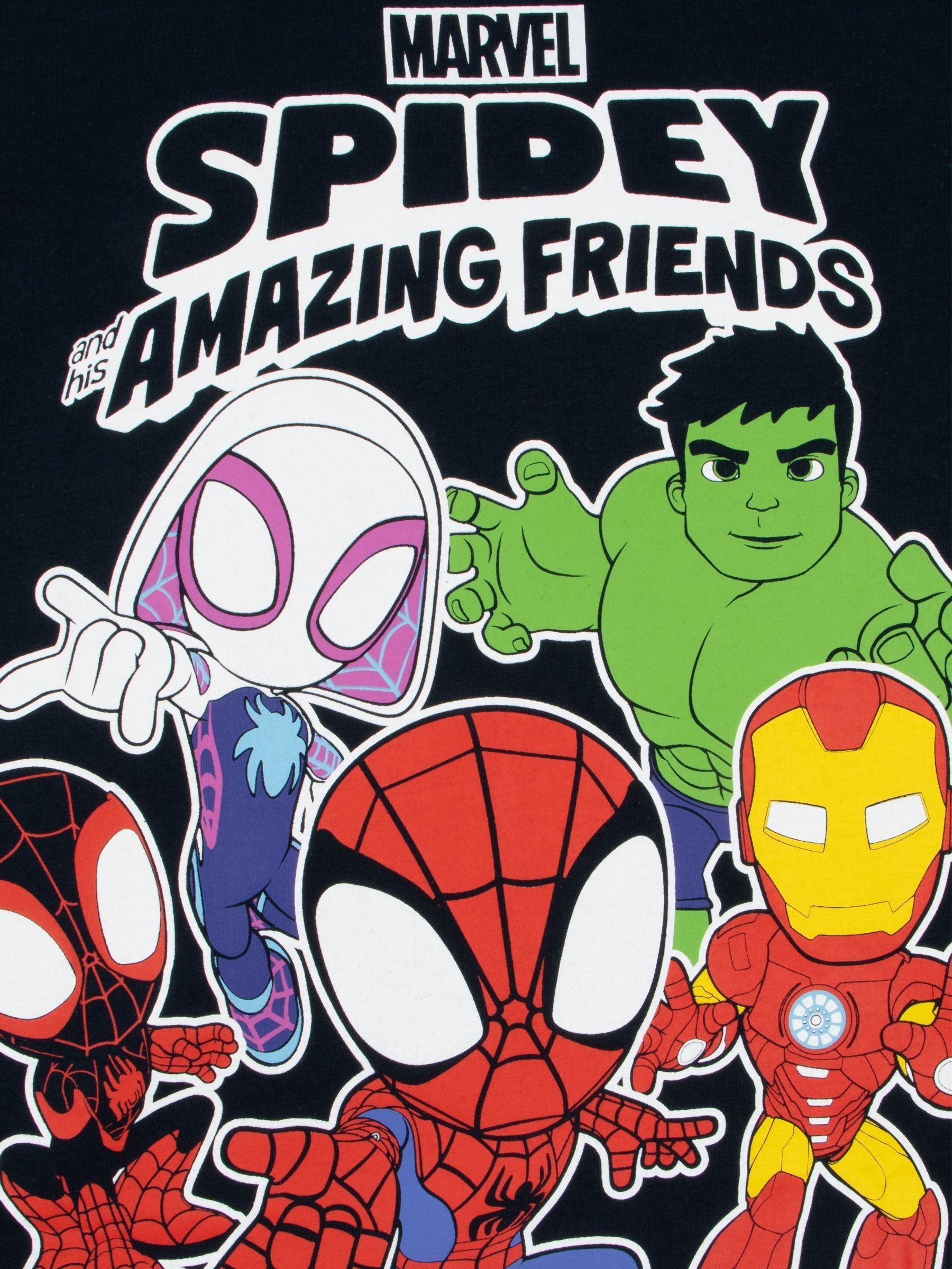 Dsiney Kidz - Character Red Marvel Spidey And His Amazing Friends T-Shirts 2 Pack image 4