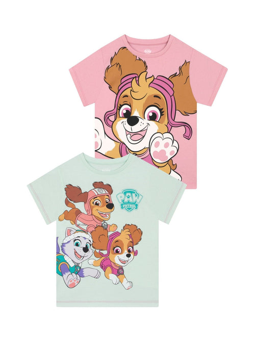 Dsiney Kidz - Character Pink Girls PAW Patrol T-Shirts 2 Pack image 1