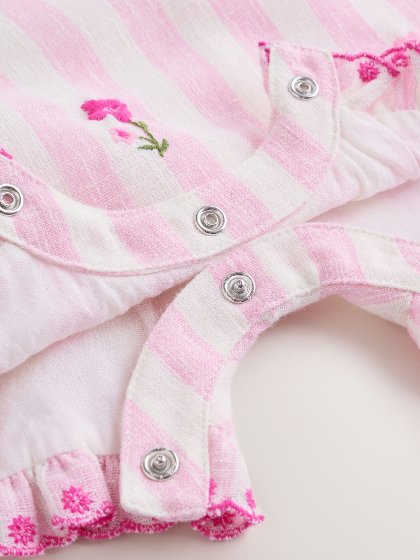 Pink Stripe Baby Dungarees and Bodysuits Set 2 Piece (0mths-2yrs) image 8