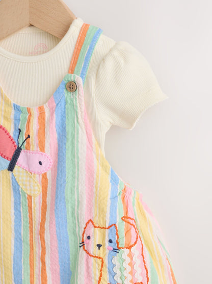 Multi Character Baby Dungarees and Bodysuits Set 2 Piece (0mths-2yrs) image 8