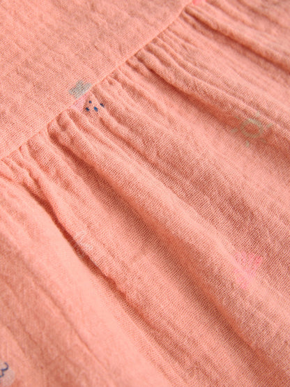 Orange Tropical Baby Long Leg Muslin Romper (0mths-3yrs) image 6