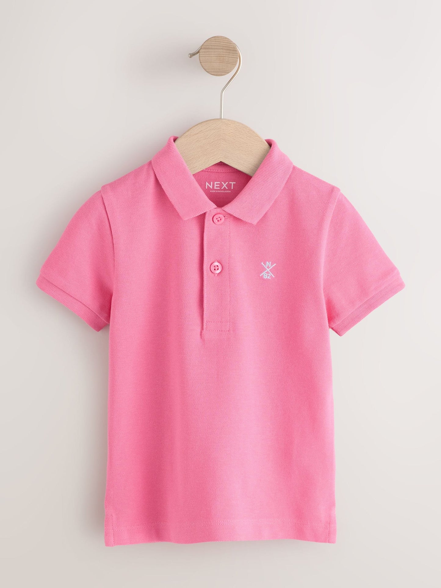 Dsiney Kidz - Bright Pink Short Sleeve Polo Shirt (3mths-7yrs) image 1