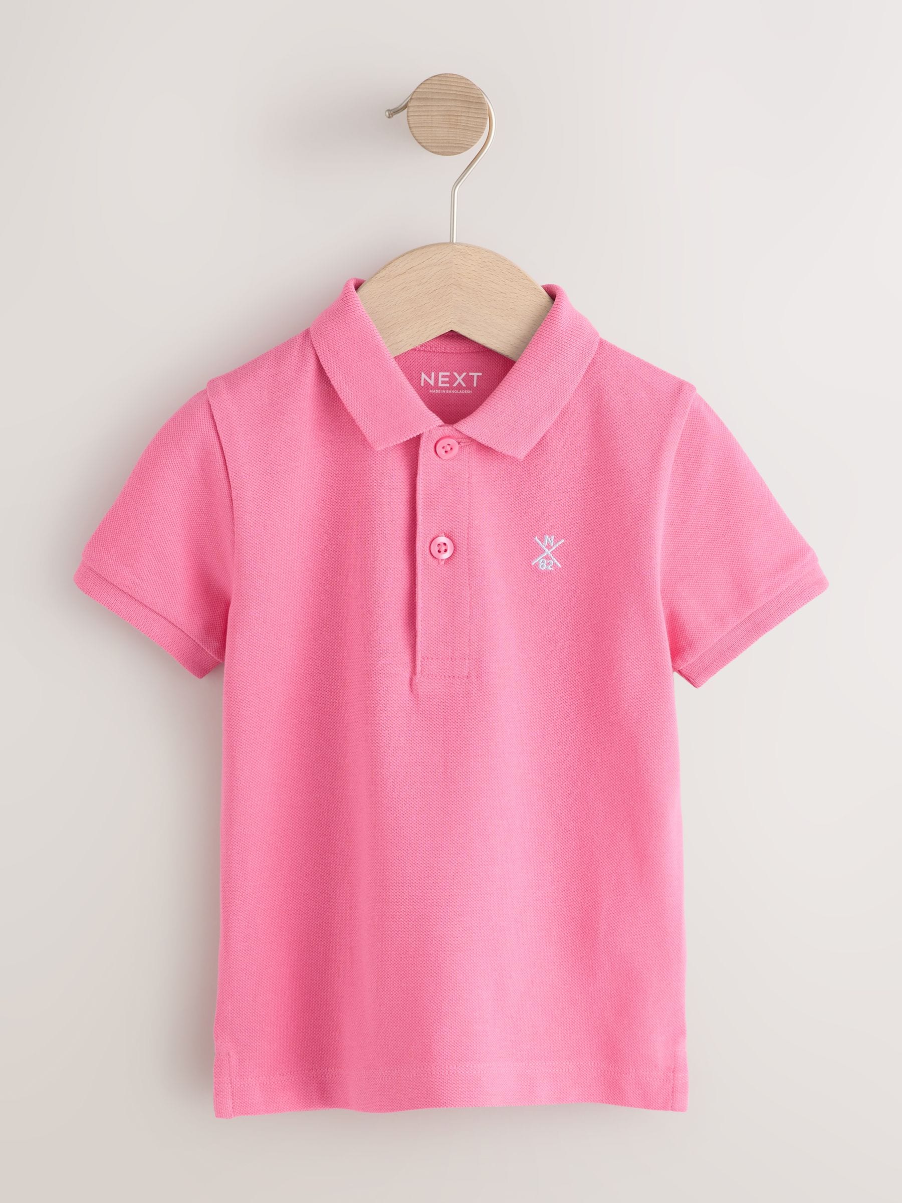 Dsiney Kidz - Bright Pink Short Sleeve Polo Shirt (3mths-7yrs) image 1