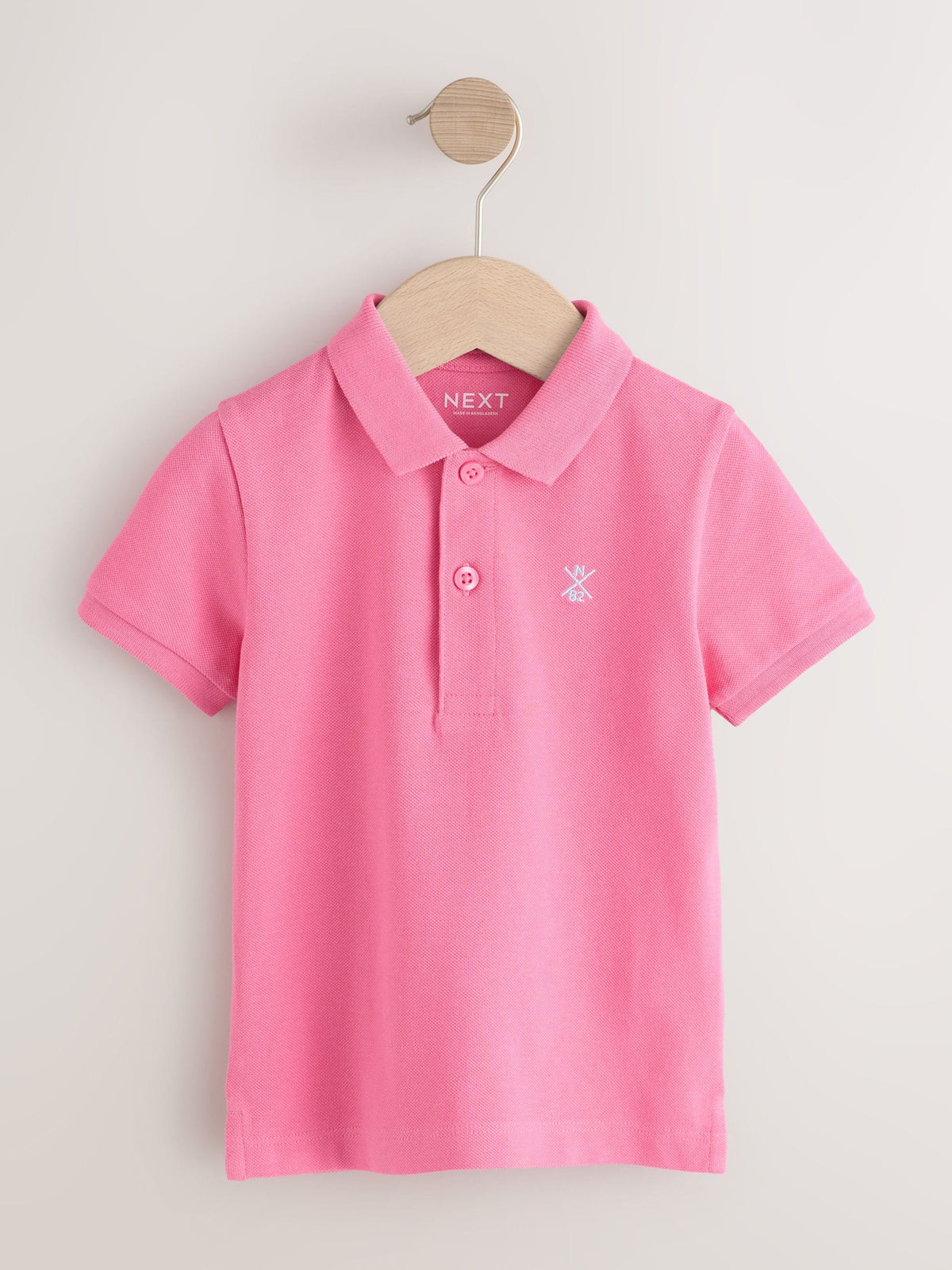 Dsiney Kidz - Bright Pink Short Sleeve Polo Shirt (3mths-7yrs) image 1