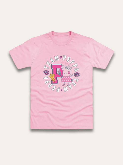 Dsiney Kidz - Brand Threads Pink Peppa Pig Print T-Shirt image 1