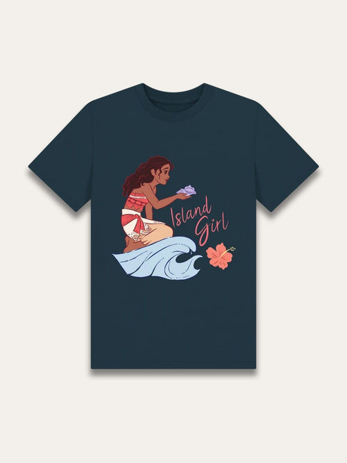 Brand Threads Blue Moana Print T-Shirt image 1