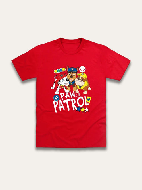 Brand Threads Red Paw Patrol Print T-Shirt image 1