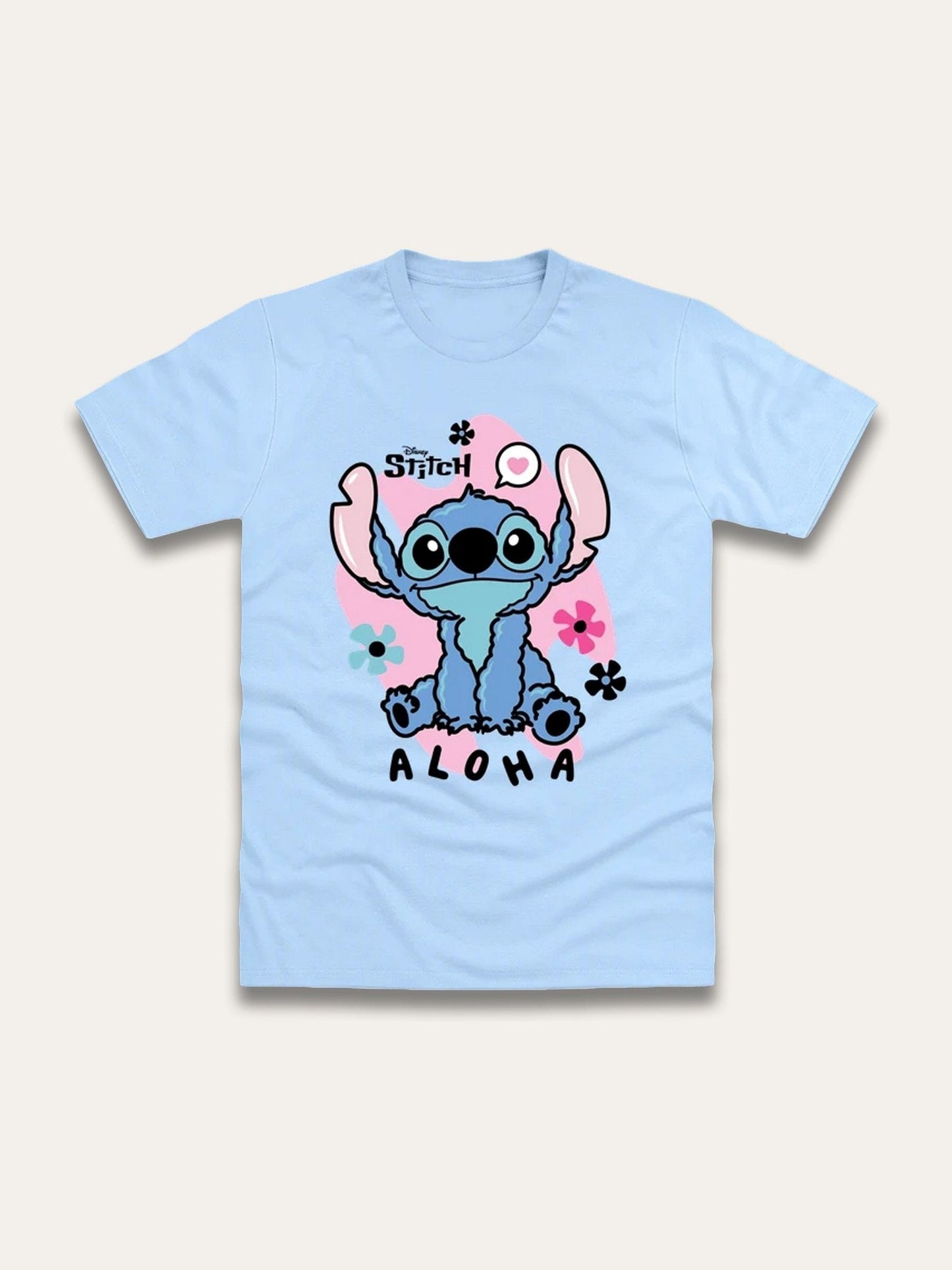 Brand Threads Blue Stitch Print T-Shirt image 1