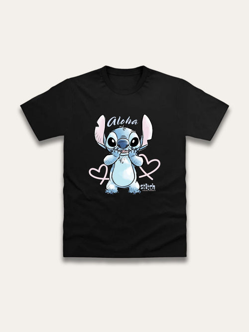 Dsiney Kidz - Brand Threads Black Stitch Print T-Shirt image 1