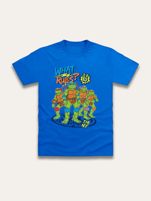 Brand Threads Blue Teenage Mutant Ninja Turtles Print T-Shirt image 1