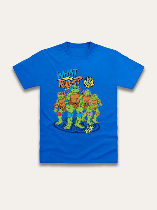 Brand Threads Blue Teenage Mutant Ninja Turtles Print T-Shirt image 1