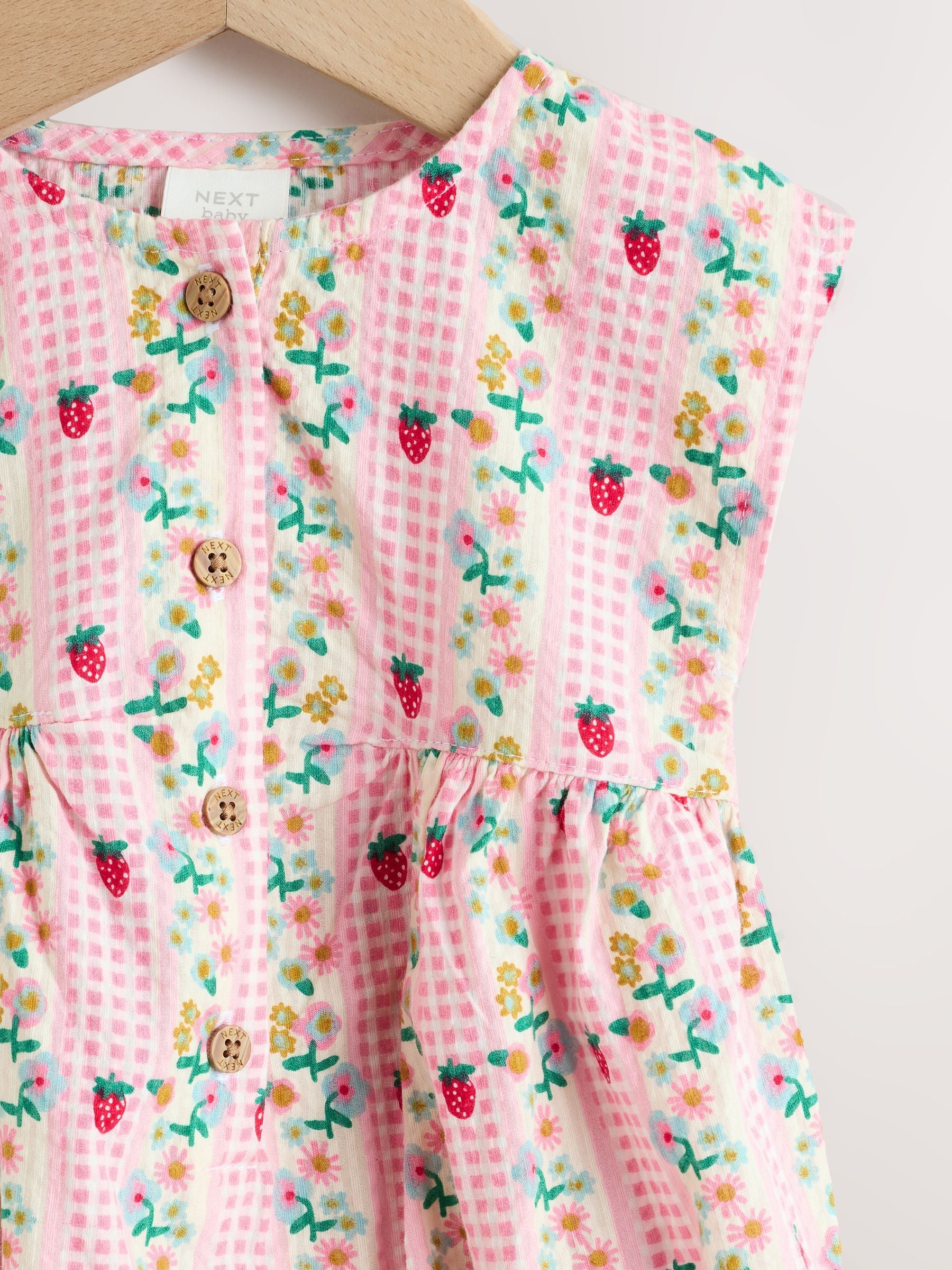 Pink Floral Bloomer Baby Romper (0mths-2yrs) image 6