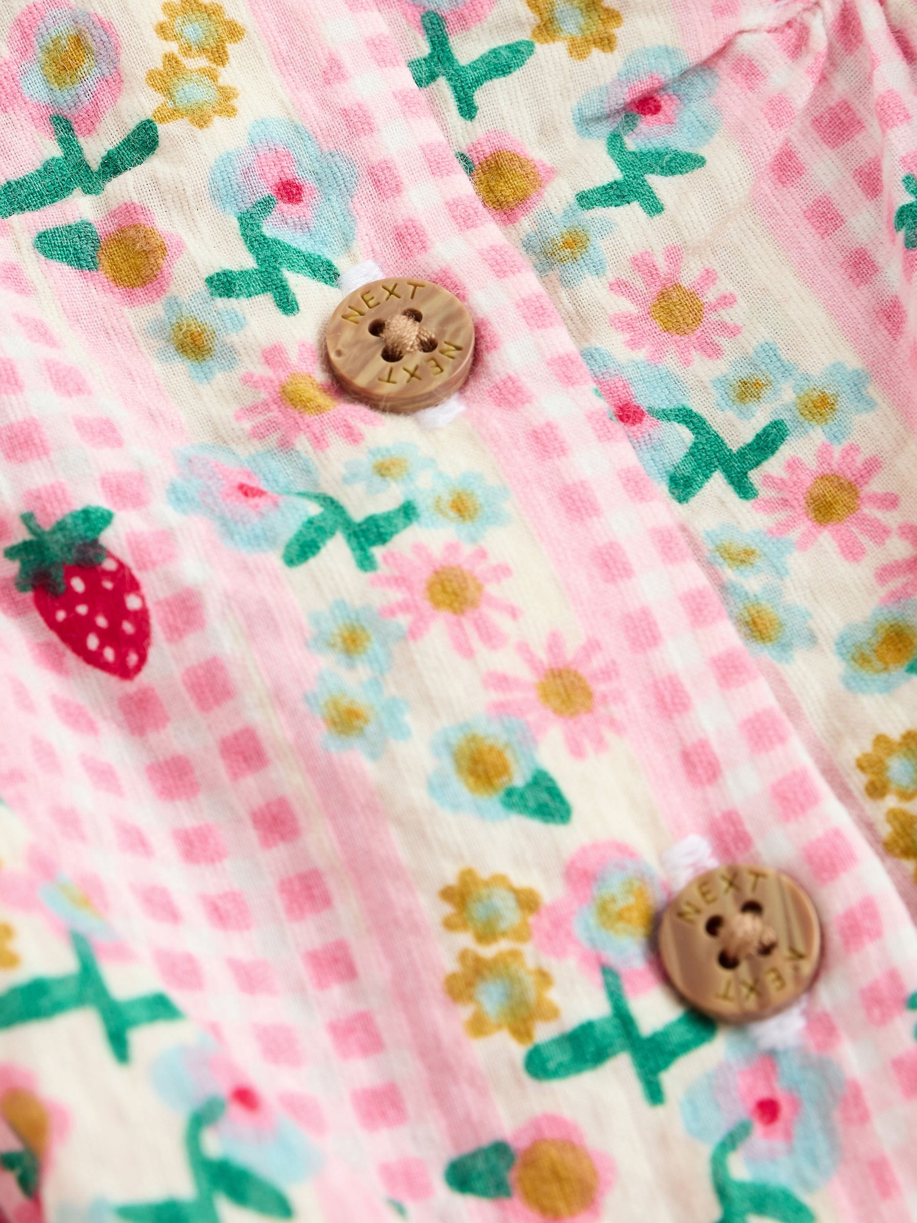 Pink Floral Bloomer Baby Romper (0mths-2yrs) image 8