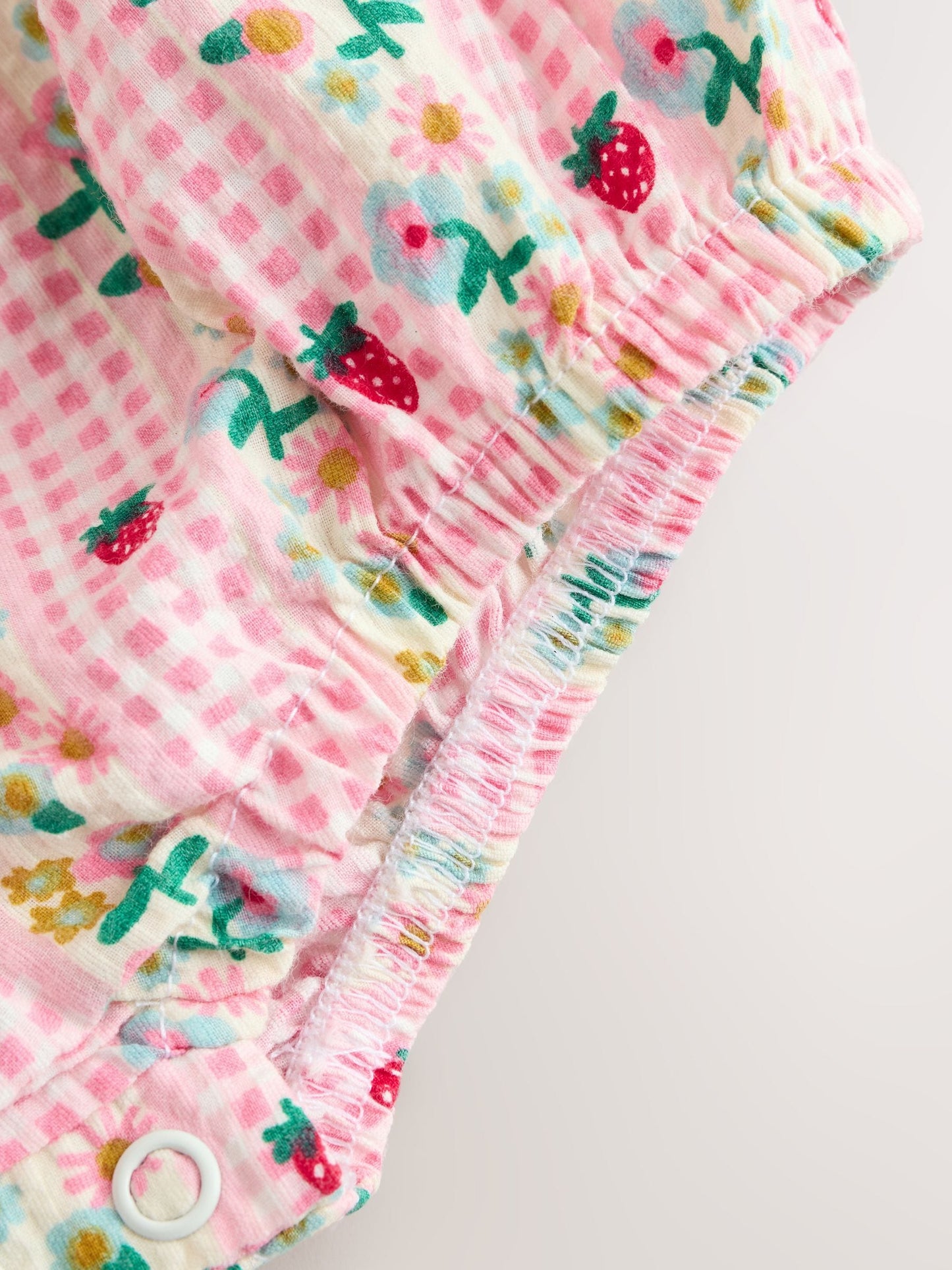 Pink Floral Bloomer Baby Romper (0mths-2yrs) image 8