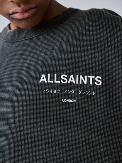 Dsiney Kidz - smALLSAINTS Black Oversized Waffle Underground T-Shirt image 4