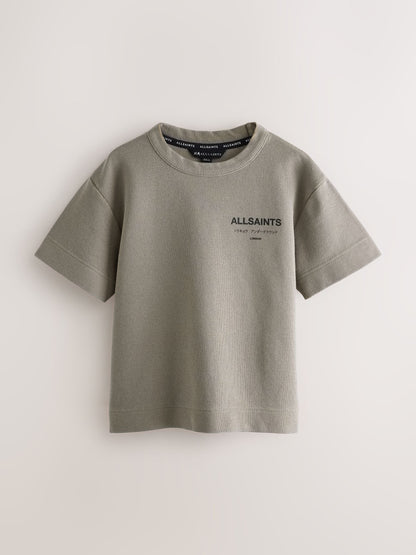 Dsiney Kidz - smALLSAINTS Khaki Green Oversized Waffle Underground T-Shirt image 1