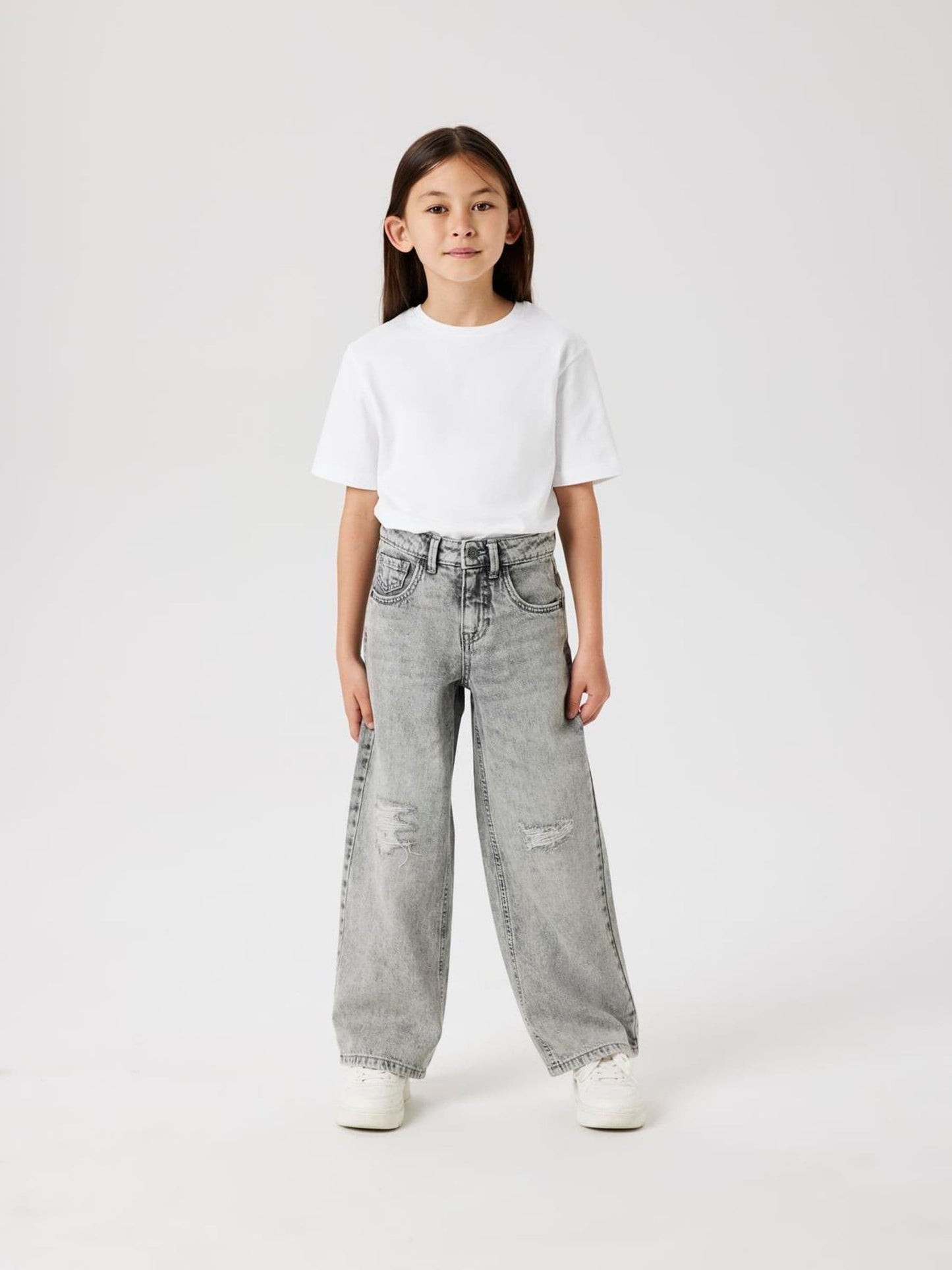 Dsiney Kidz - Name It Grey Wide Leg Jeans image 1