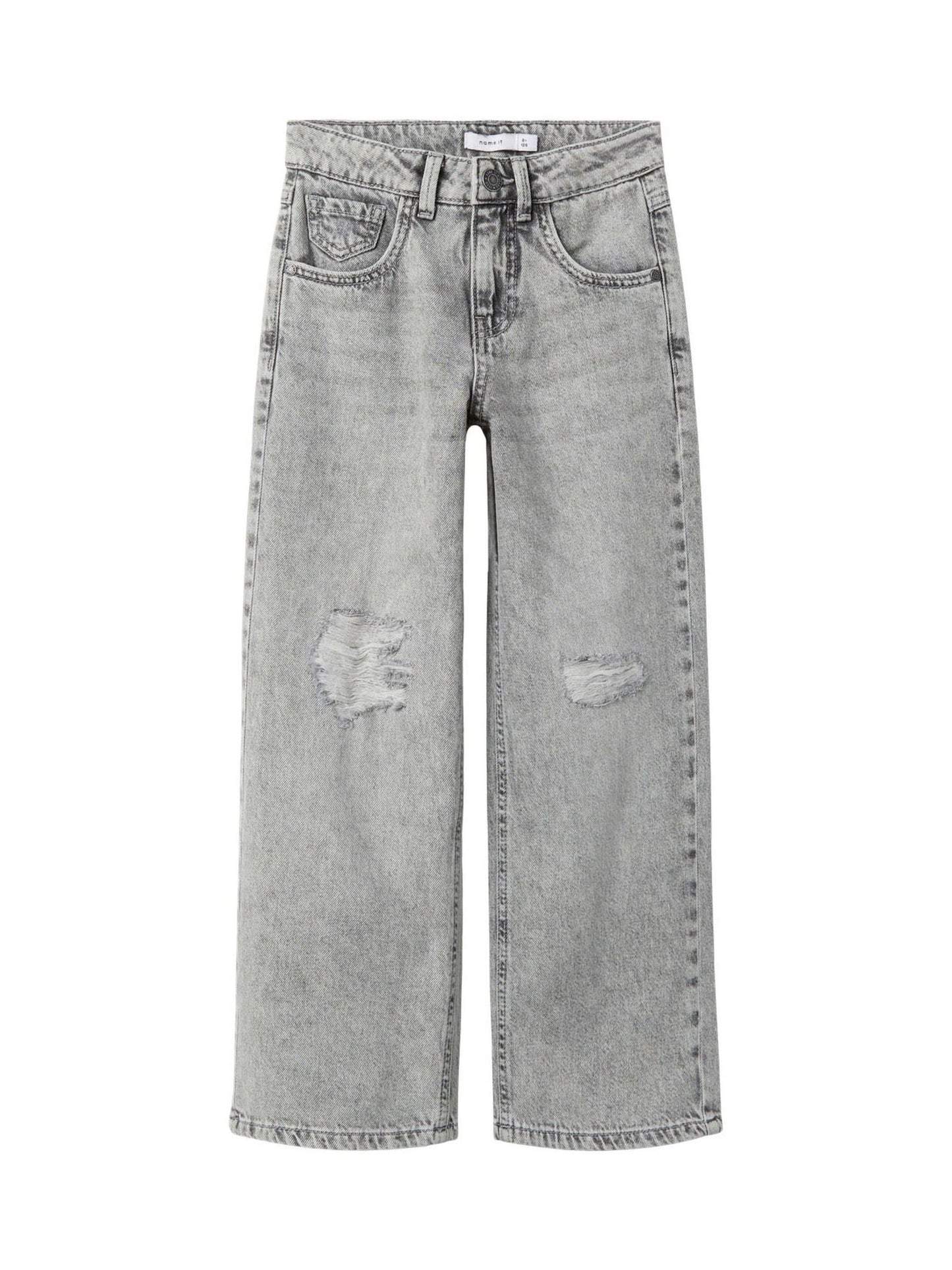 Dsiney Kidz - Name It Grey Wide Leg Jeans image 3