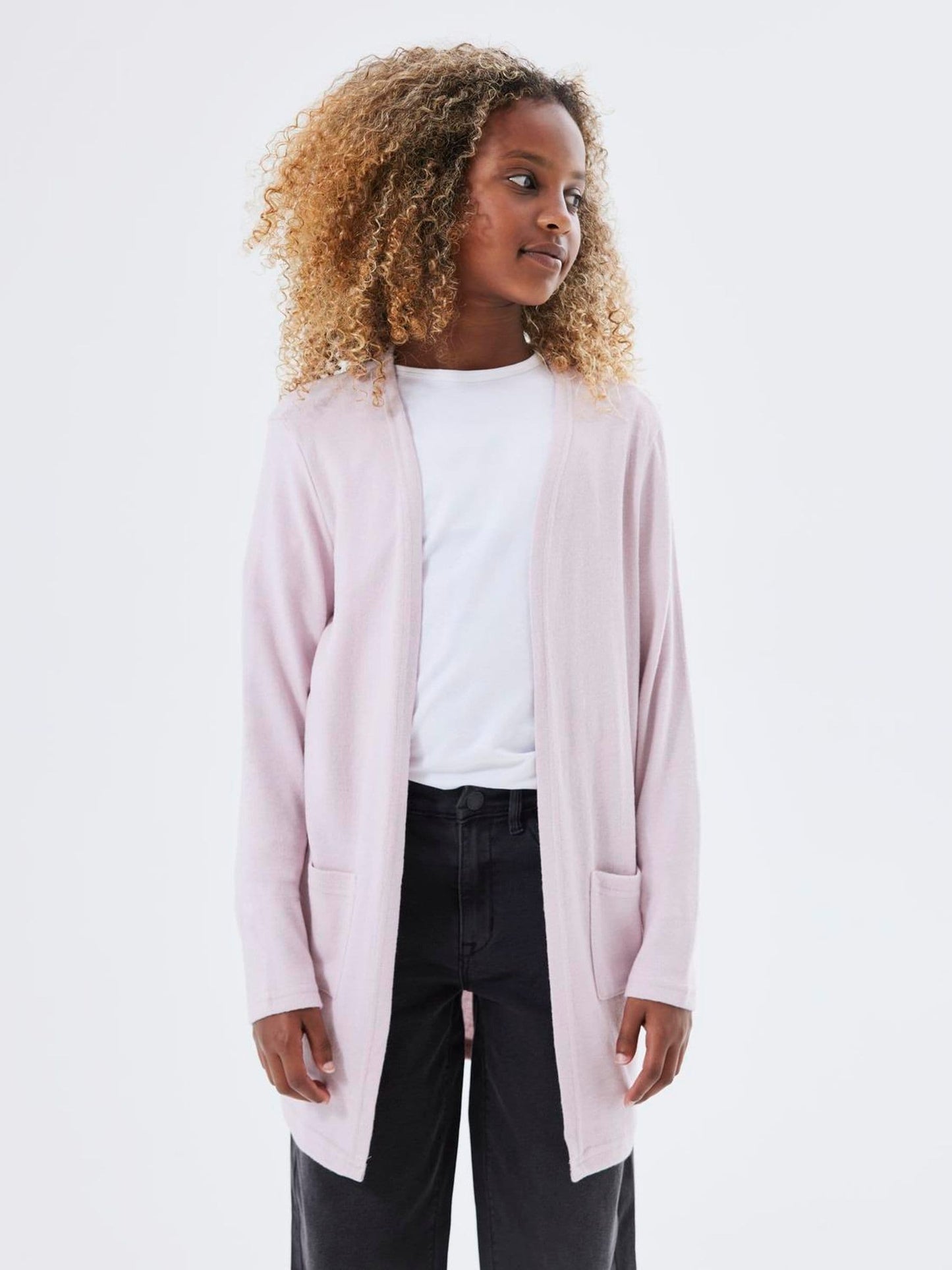 Dsiney Kidz - Name It Pink Open Knit Cardigan image 1