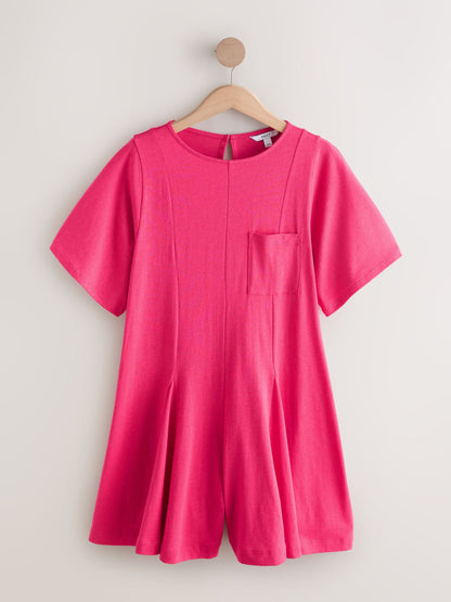 Pink Jersey Short Sleeve Romper image 5