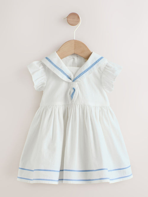 Dsiney Kidz - White Woven Baby Dress (0mths-2yrs) image 1