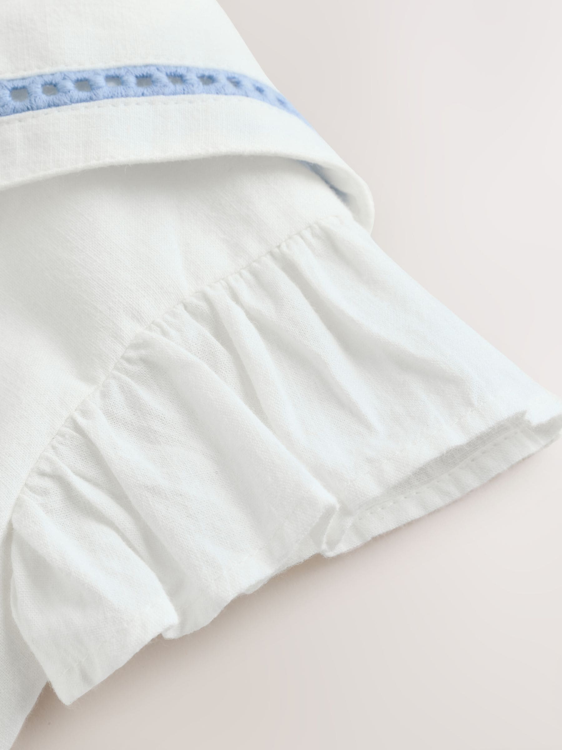White Woven Baby Dress (0mths-2yrs) image 6